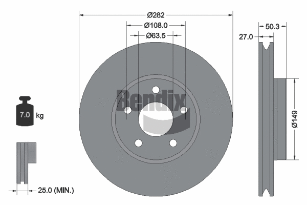 Brake Disc (BDS2029HC)