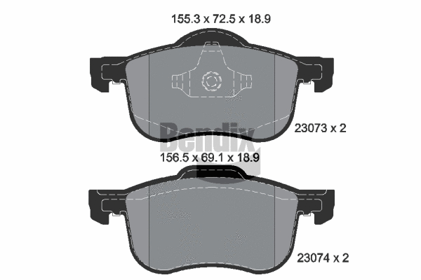 Brake Pad Set, disc brake (BPD1445)