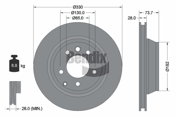 Brake Disc (BDS1143)