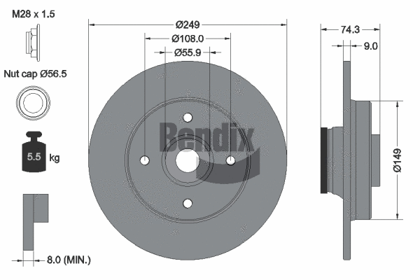 Brake Disc (BDS1106)
