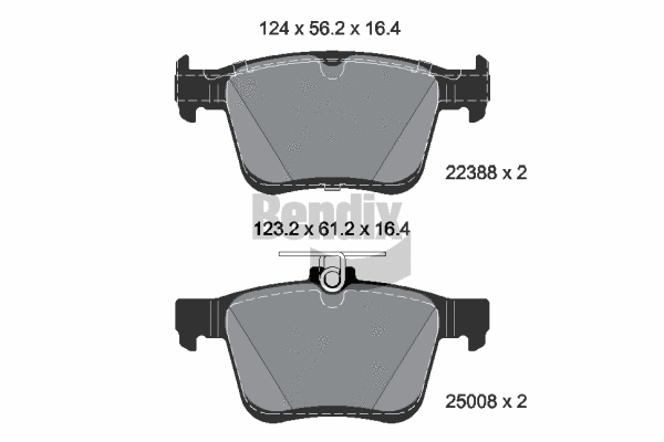 Brake Pad Set, disc brake (BPD2370)