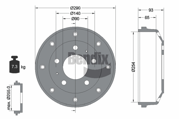 Brake Drum (BDM1015)