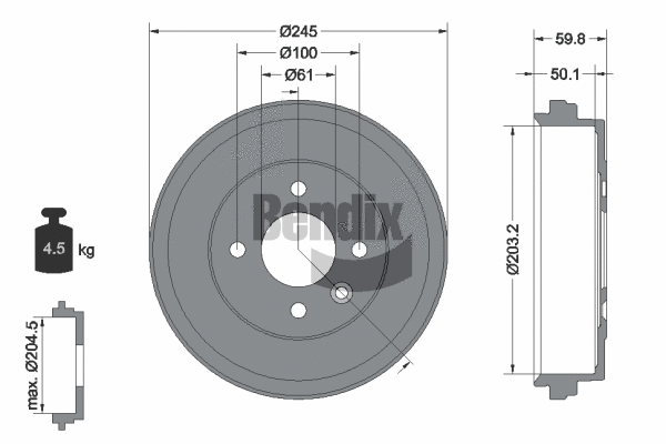 Brake Drum (BDM1181)