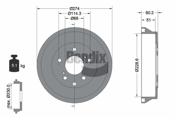 Brake Drum (BDM1175)