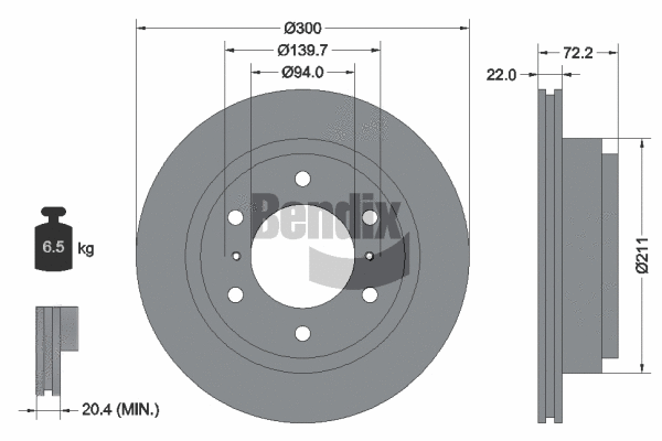 Brake Disc (BDS1395)