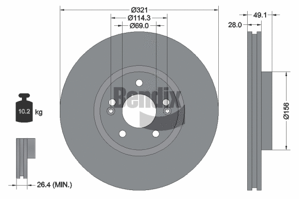 Brake Disc (BDS1739)