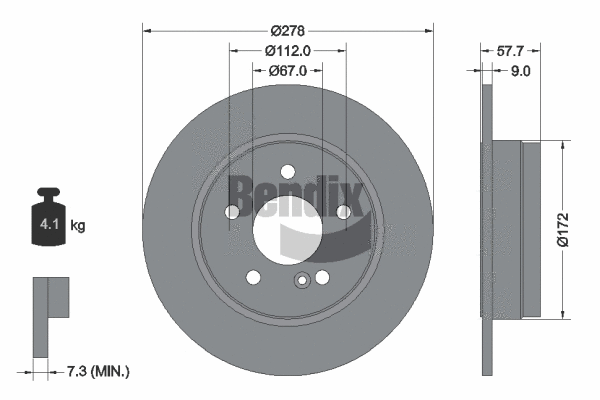 Brake Disc (BDS1251)