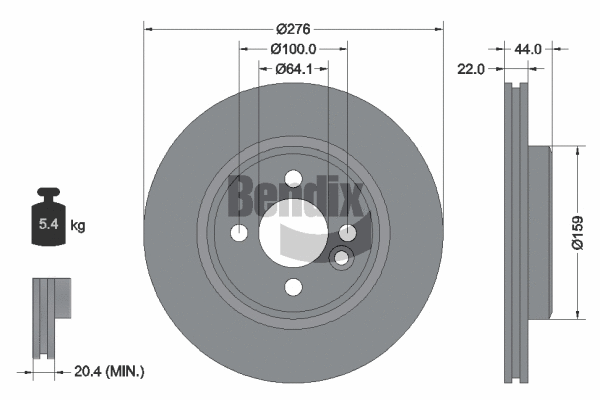 Brake Disc (BDS1162)