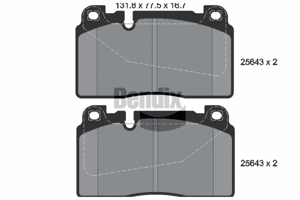 Brake Pad Set, disc brake (BPD1417)