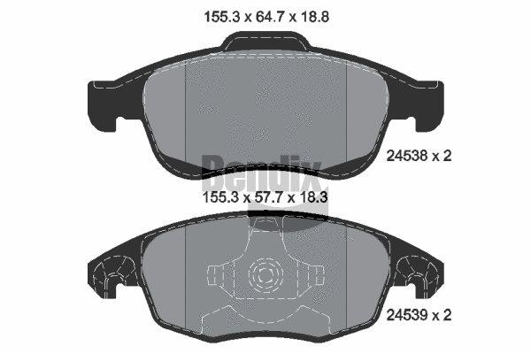 Brake Pad Set, disc brake (BPD1006)