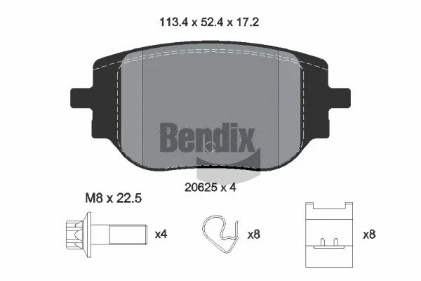 Brake Pad Set, disc brake (BPD2429)