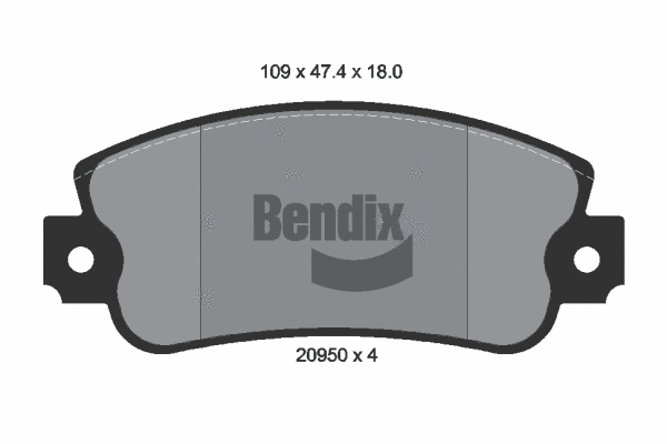 Brake Pad Set, disc brake (BPD1111)