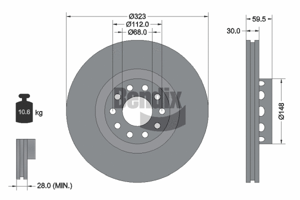 Brake Disc (BDS1994HC)