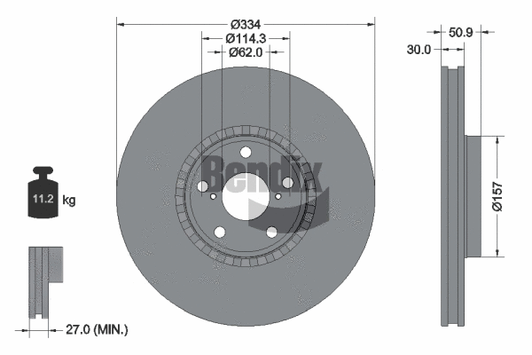 Brake Disc (BDS1874L)