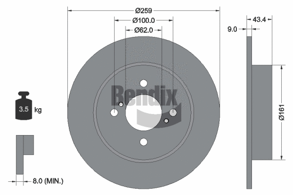 Brake Disc (BDS2124)