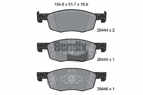 Brake Pad Set, disc brake (BPD2369)