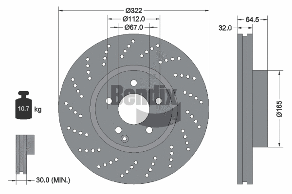 Brake Disc (BDS1302HC)