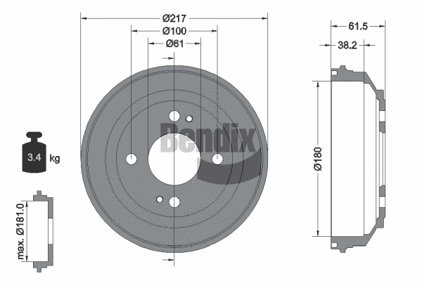 Brake Drum (BDM1034)