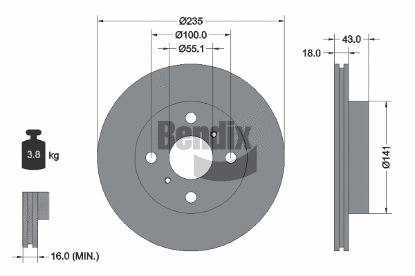 Brake Disc (BDS1102)