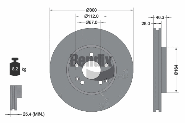 Brake Disc (BDS1231HC)