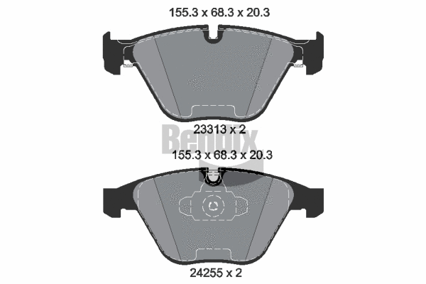 Brake Pad Set, disc brake (BPD1065)