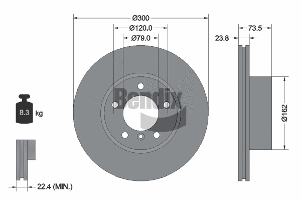 Brake Disc (BDS1098HC)