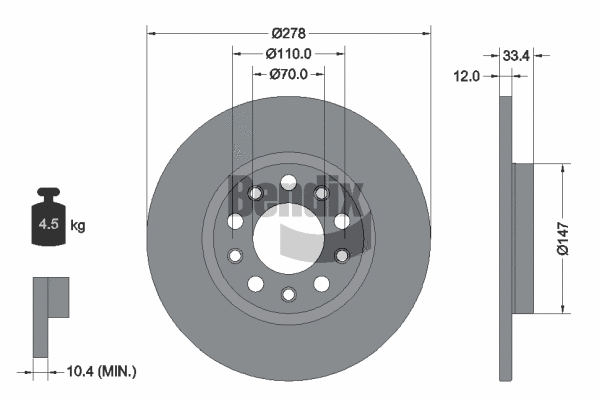 Brake Disc (BDS2261)