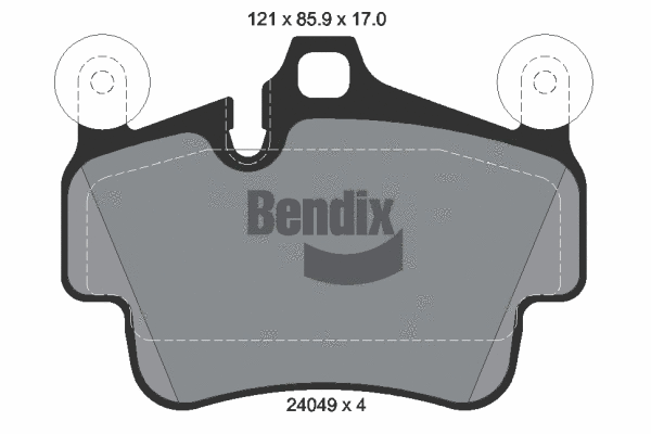 Brake Pad Set, disc brake (BPD1288)