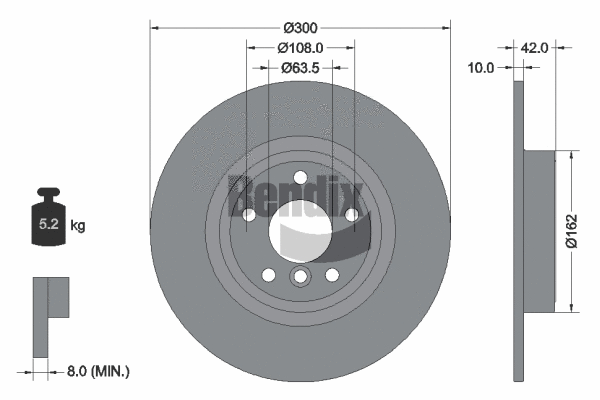 Brake Disc (BDS1607HC)