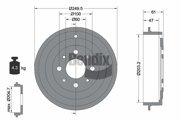 Brake Drum (BDM1095)
