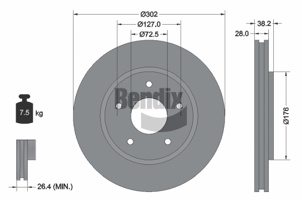 Brake Disc (BDS1722)