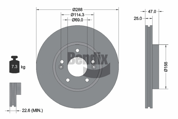 Brake Disc (BDS1542)