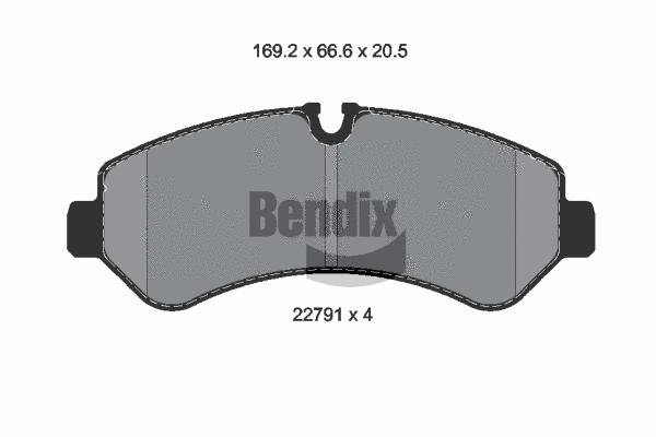 Brake Pad Set, disc brake (BPD1627)