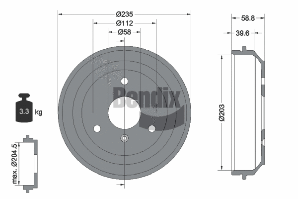 Brake Drum (BDM1100)