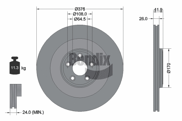 Brake Disc (BDS2309HC)