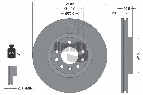 Brake Disc (BDS1512)