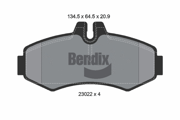 Brake Pad Set, disc brake (BPD1257)