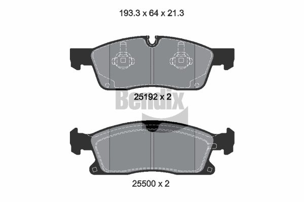 Brake Pad Set, disc brake (BPD1378)