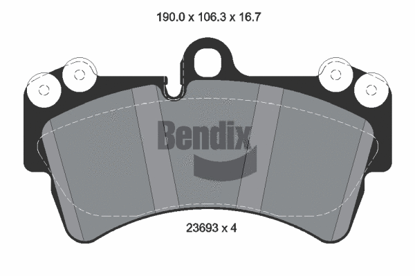 Brake Pad Set, disc brake (BPD1350)