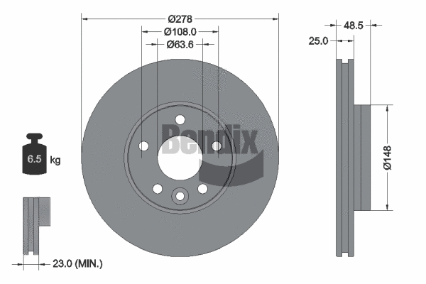 Brake Disc (BDS1505)