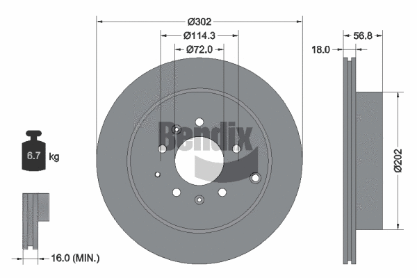 Brake Disc (BDS1780)