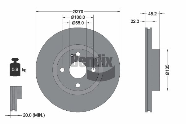 Brake Disc (BDS2130)