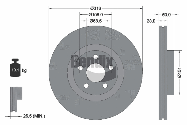 Brake Disc (BDS2097)