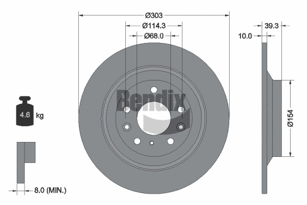 Brake Disc (BDS2208)