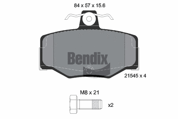 Brake Pad Set, disc brake (BPD1474)