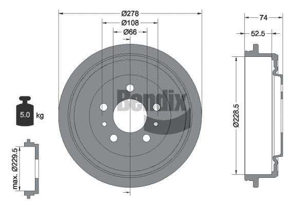 Brake Drum (BDM1080)