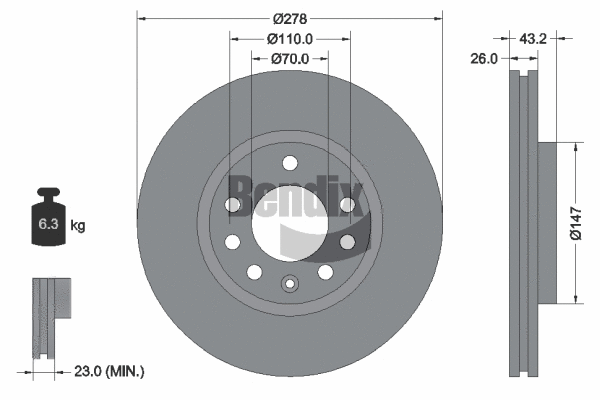 Brake Disc (BDS1938)