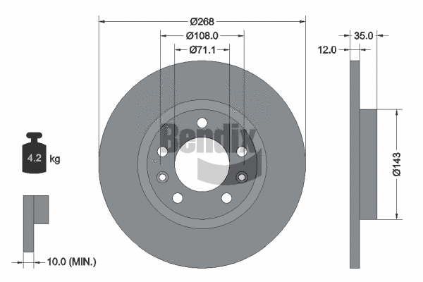 Brake Disc (BDS1122)