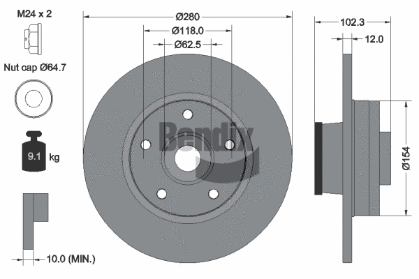 Brake Disc (BDS1061)