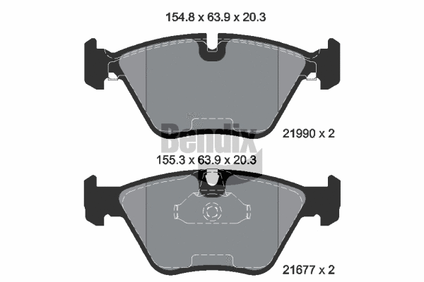 Brake Pad Set, disc brake (BPD1460)